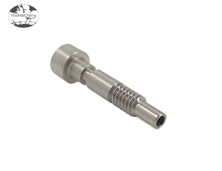 HHC-472 grober Faden Edelstahl Sechseck-Ohr stecker